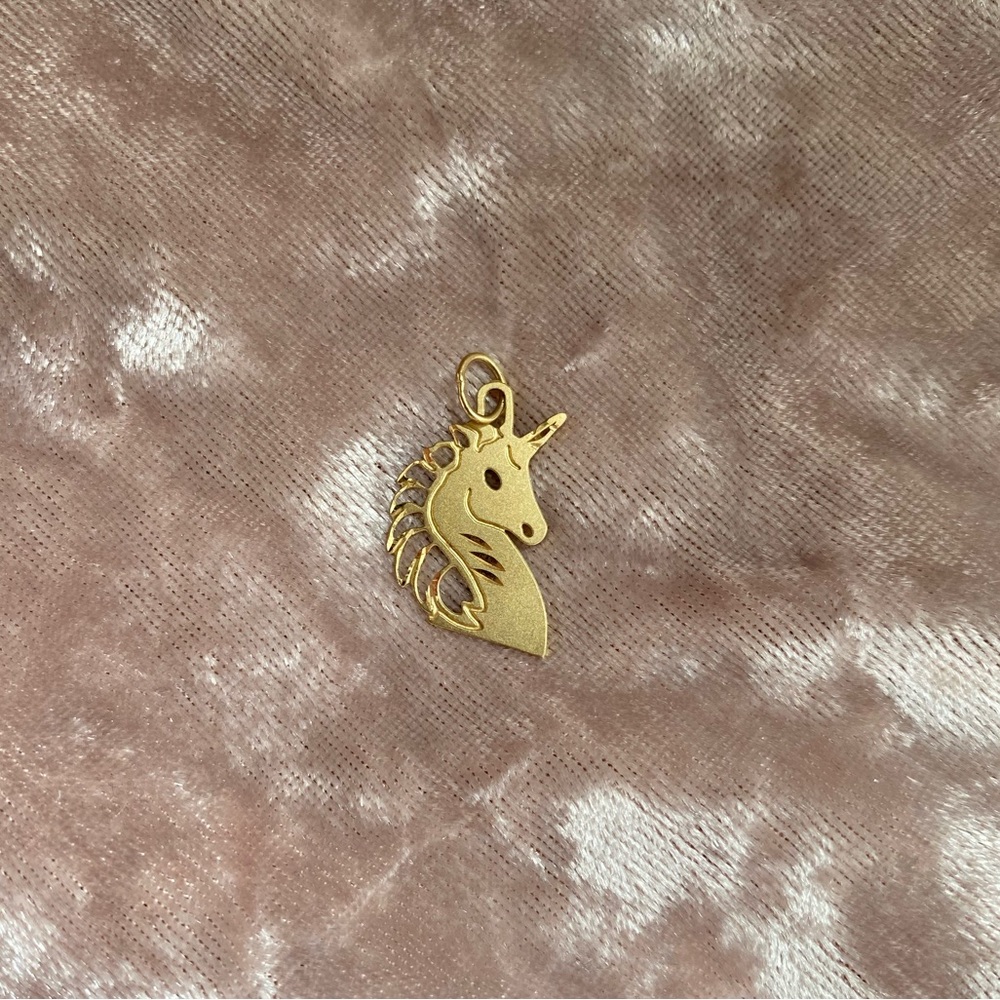 14k Solid Gold Vintage 1986 Michael Anthony Unicorn Charm